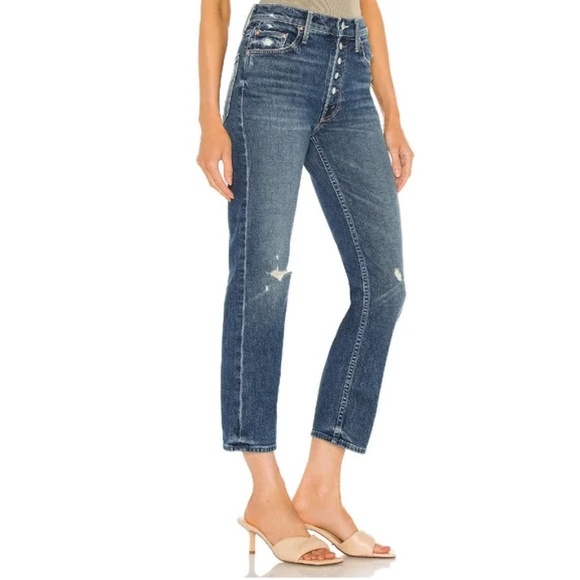 MOTHER Jeans -- The Pixie Tomcat Ankle in Born to Bite - Picture 3 of 15